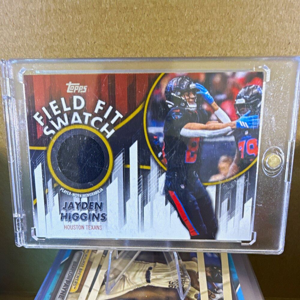 2026 Topps Flagship Football Jayden Higgins Field Fit Swatch FFSC-JH 29/50